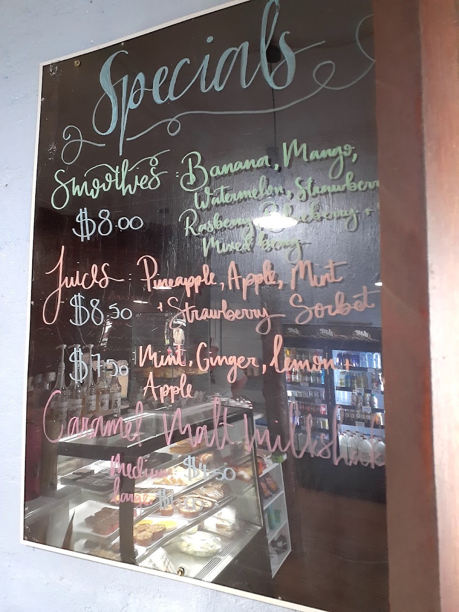 Dare to Bite menu board