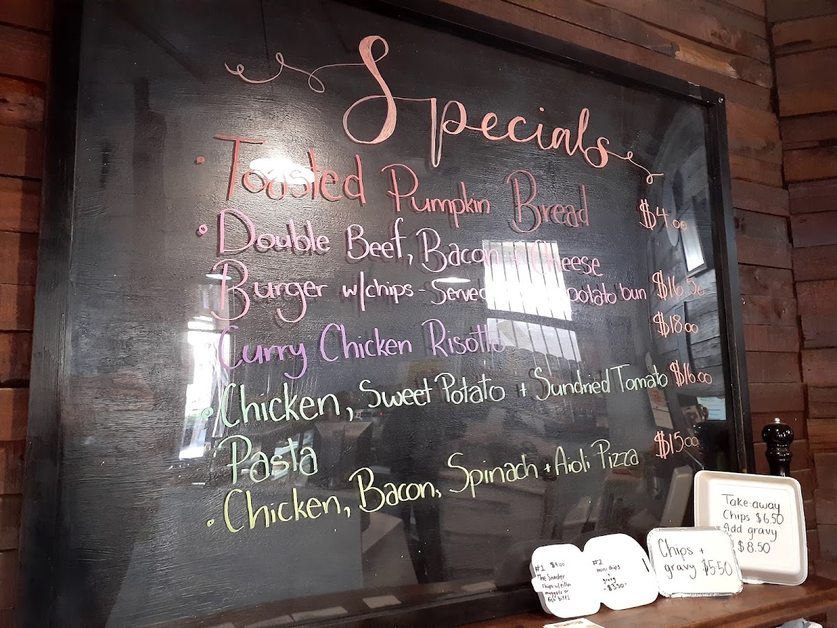 Dare to Bite menu board