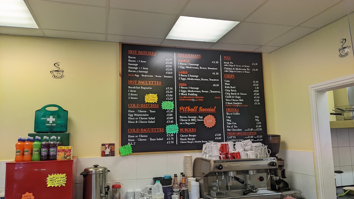 Copper Beech Kitchen menu board
