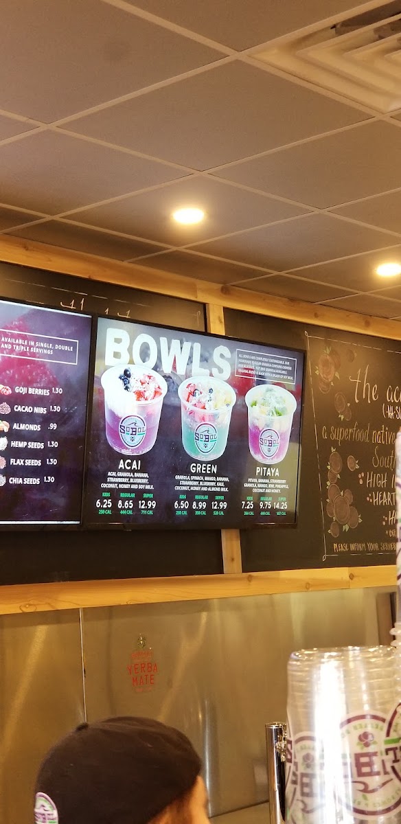 SoBol Hauppauge menu board