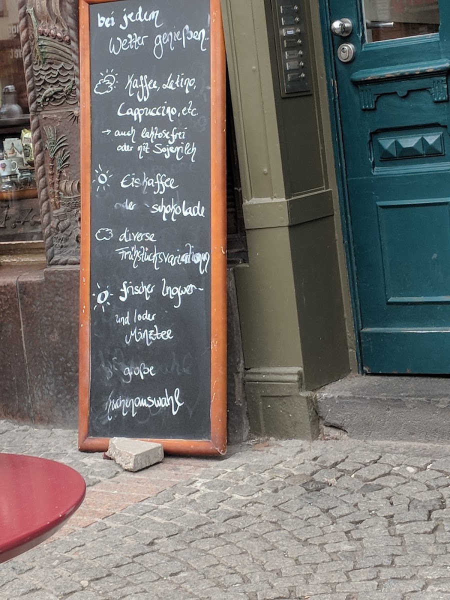 Café Wacker Berger Straße menu board