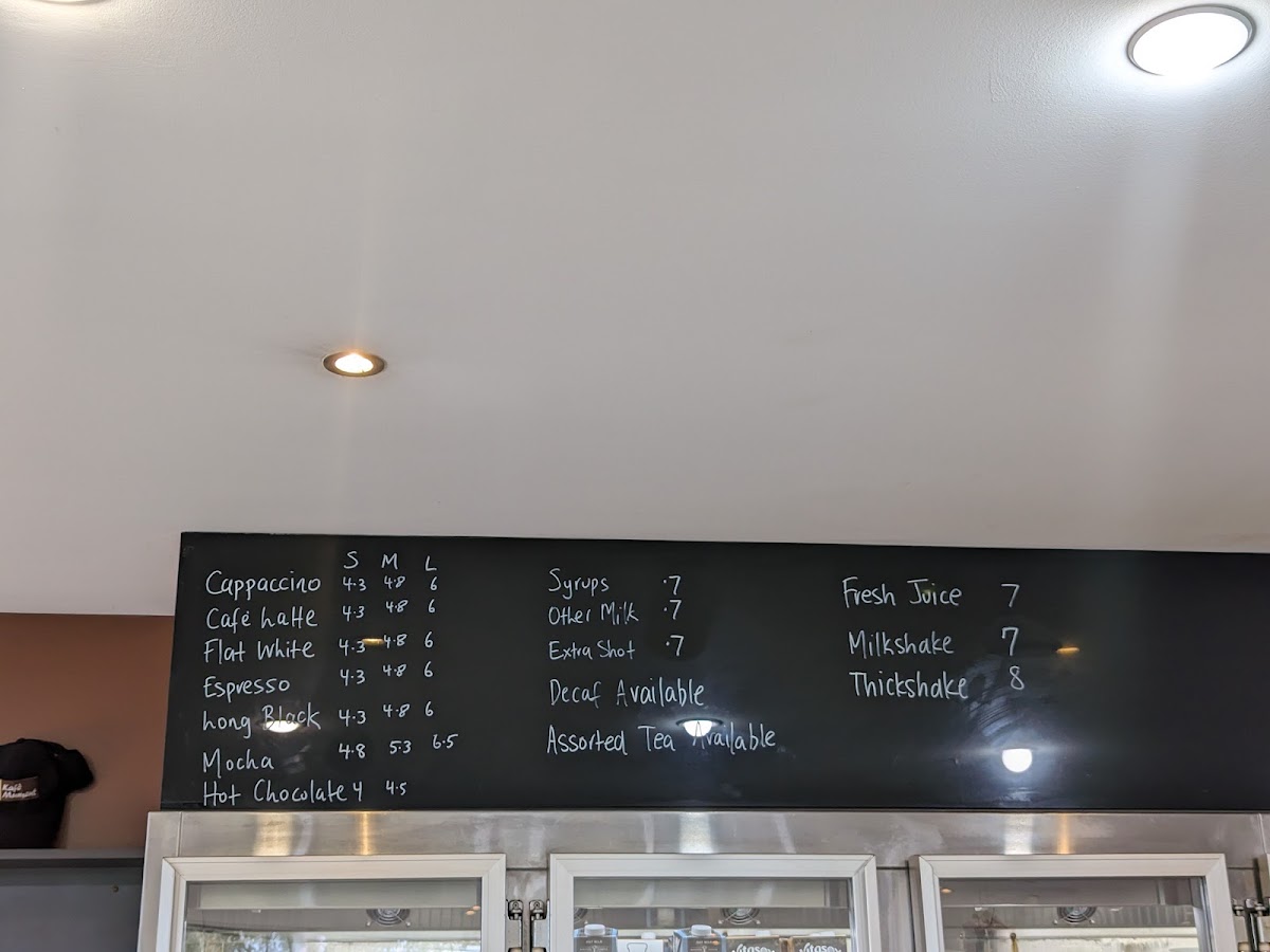 Kafe Mument menu board