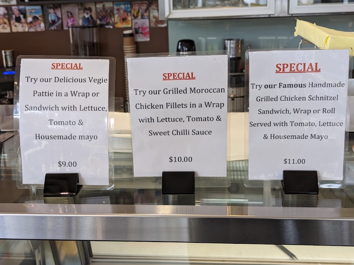 Kafe Mument menu board
