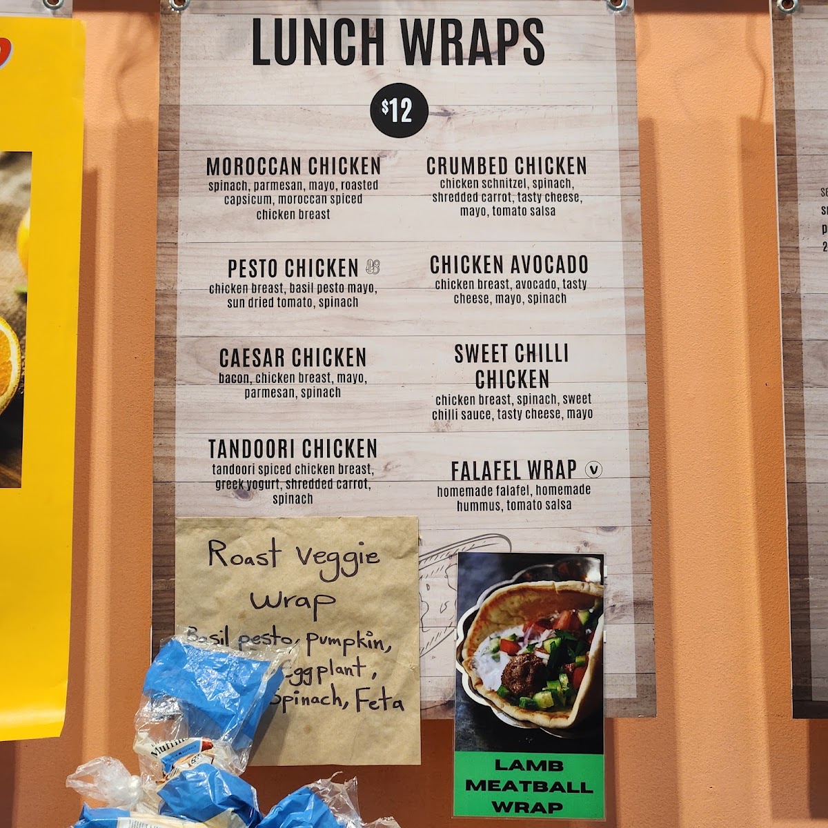 Toss’d menu board