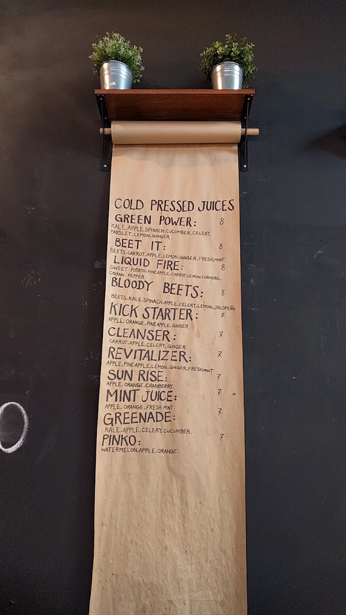 Toss’d menu board