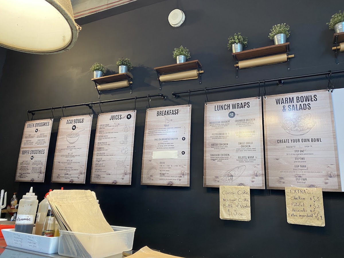Toss’d menu board