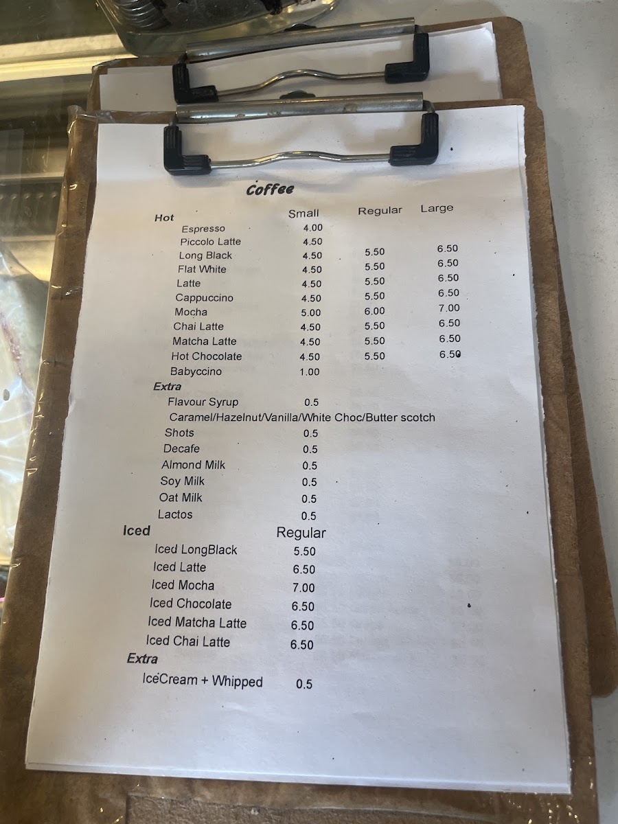 Bun & Expresso menu board