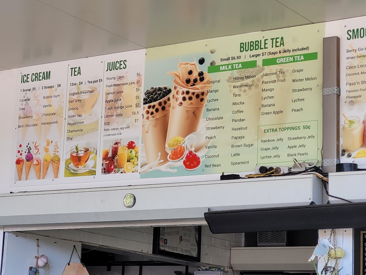 GROW CAFE menu board
