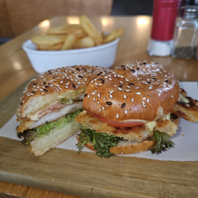 Chicken Burger with Chips