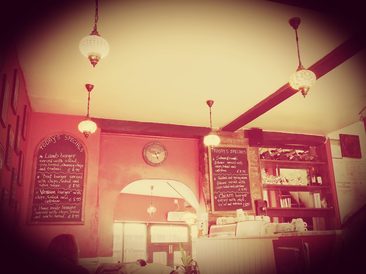Fifteen menu board