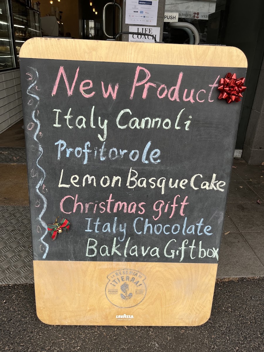 Balwyn Espresso menu board