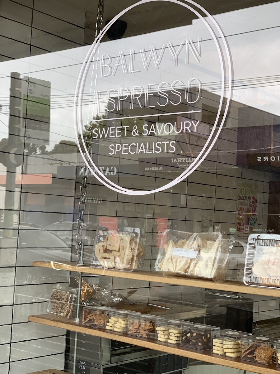 Balwyn Espresso menu board