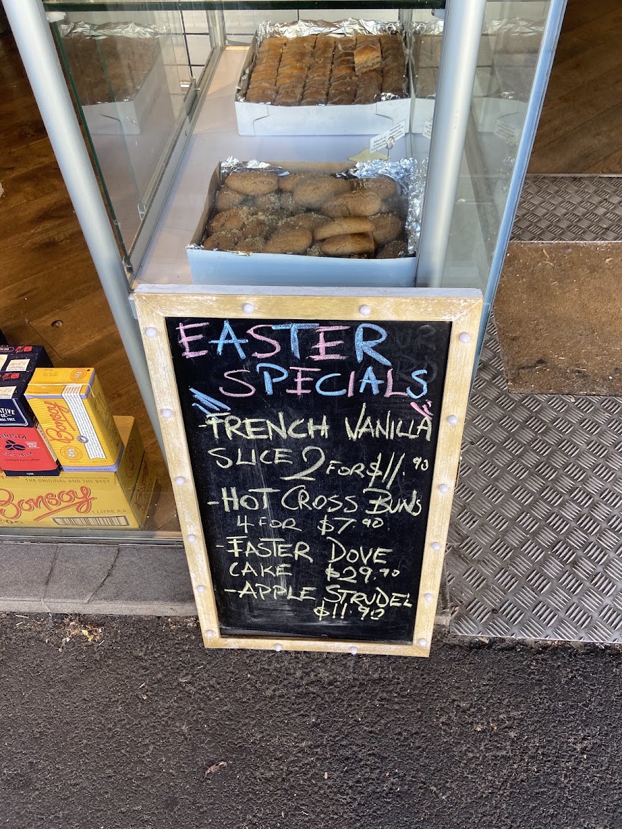 Balwyn Espresso menu board