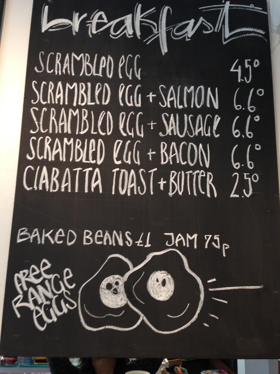 Oregano Cafe menu board
