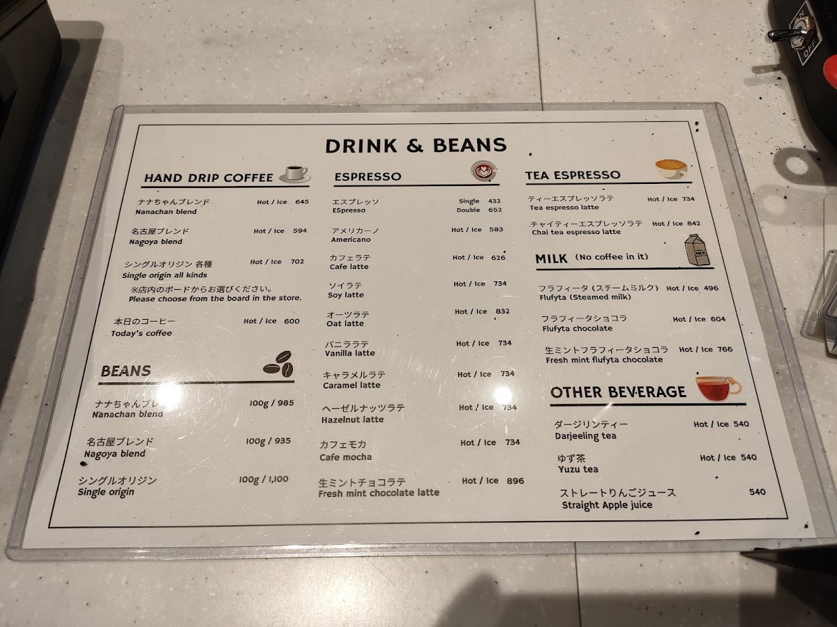 double tall café menu board