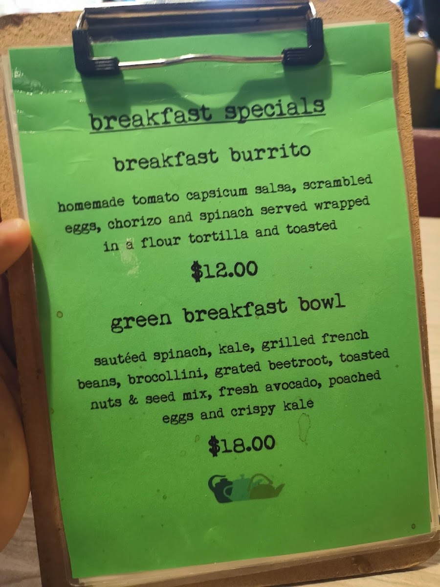 Little Buddy Cafe. menu board