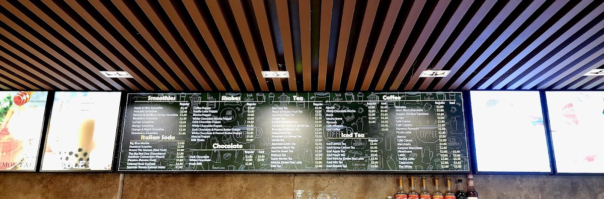 Dex Coffee (International Departure Hall) menu board
