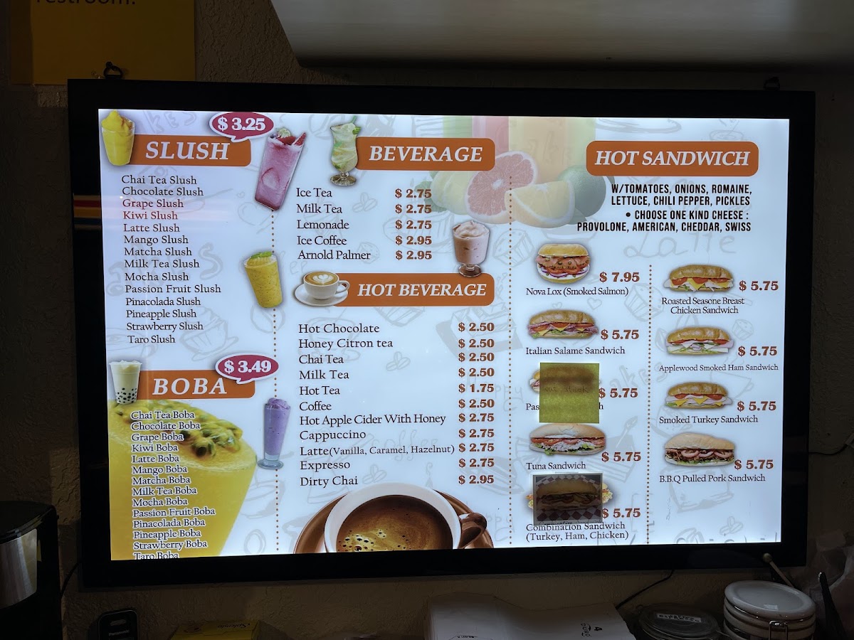 Lil' Annie's Cafe menu board