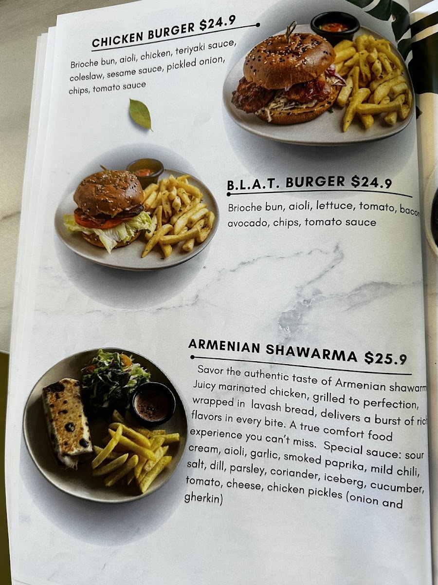 Crispy eatery menu board