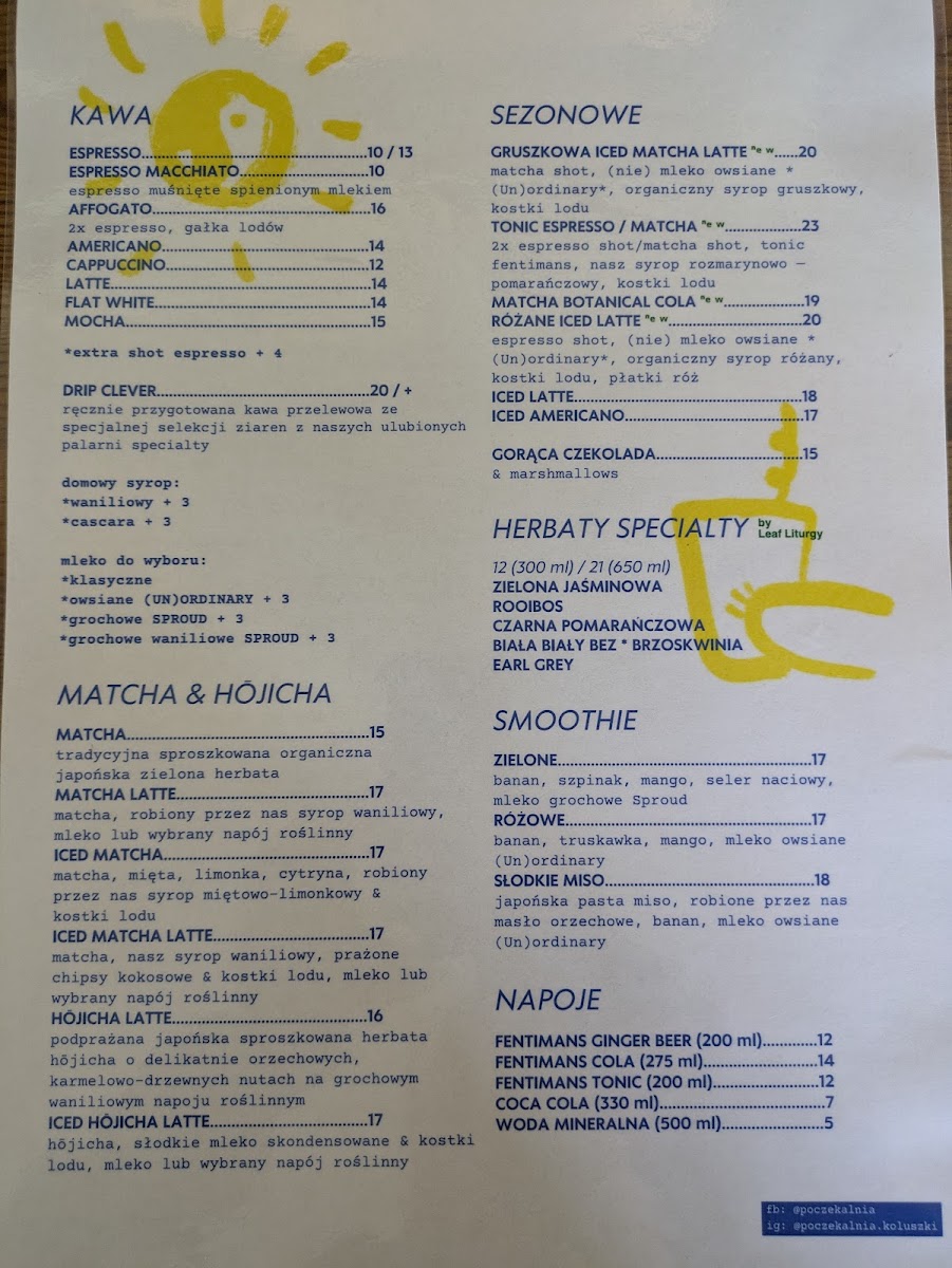 Poczekalnia menu board