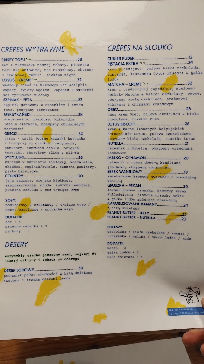 Poczekalnia menu board