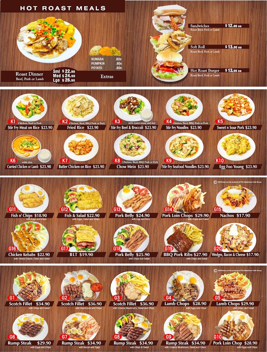 Kaikohe Bakehouse And Cafe menu board