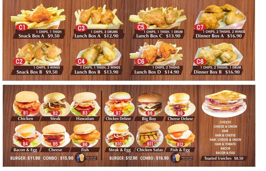 Kaikohe Bakehouse And Cafe menu board