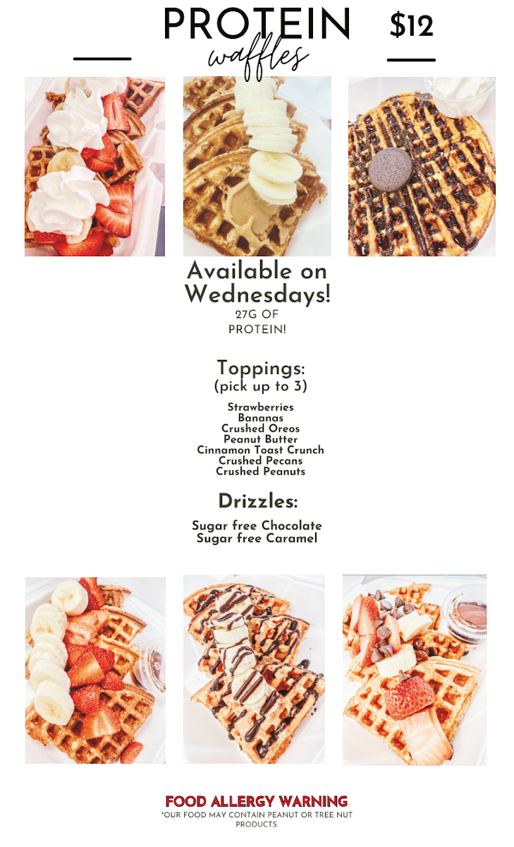 Chill Nutrition menu board