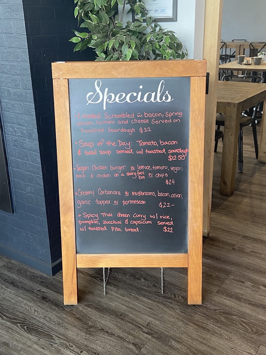 Aroma @ Eastwood menu board