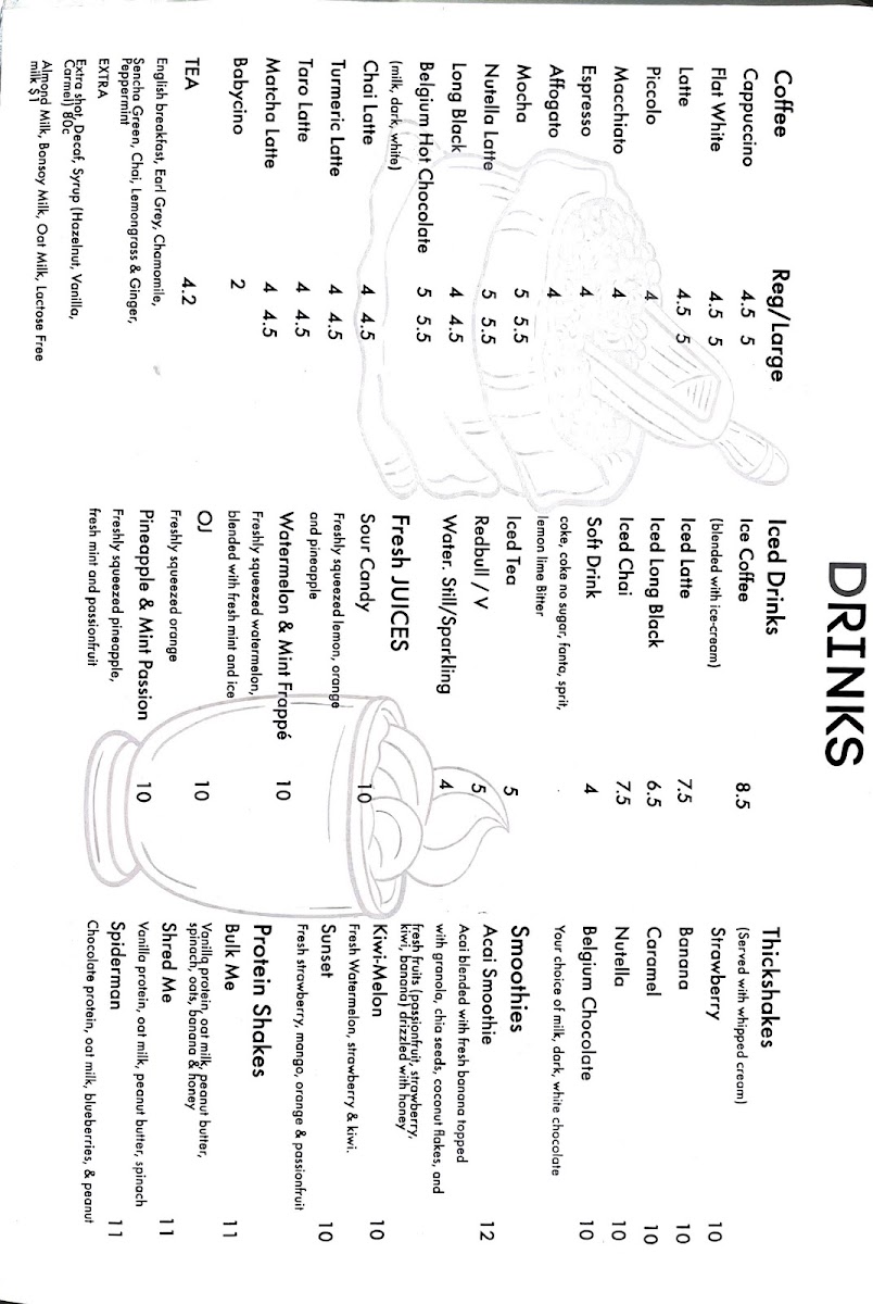 01Plantas Coffee House menu board