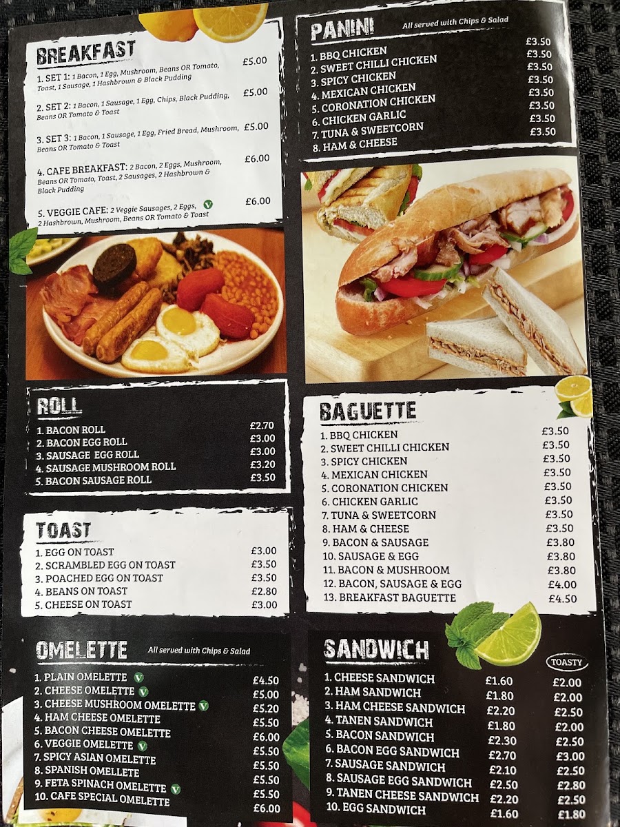 Coffee 111 menu board