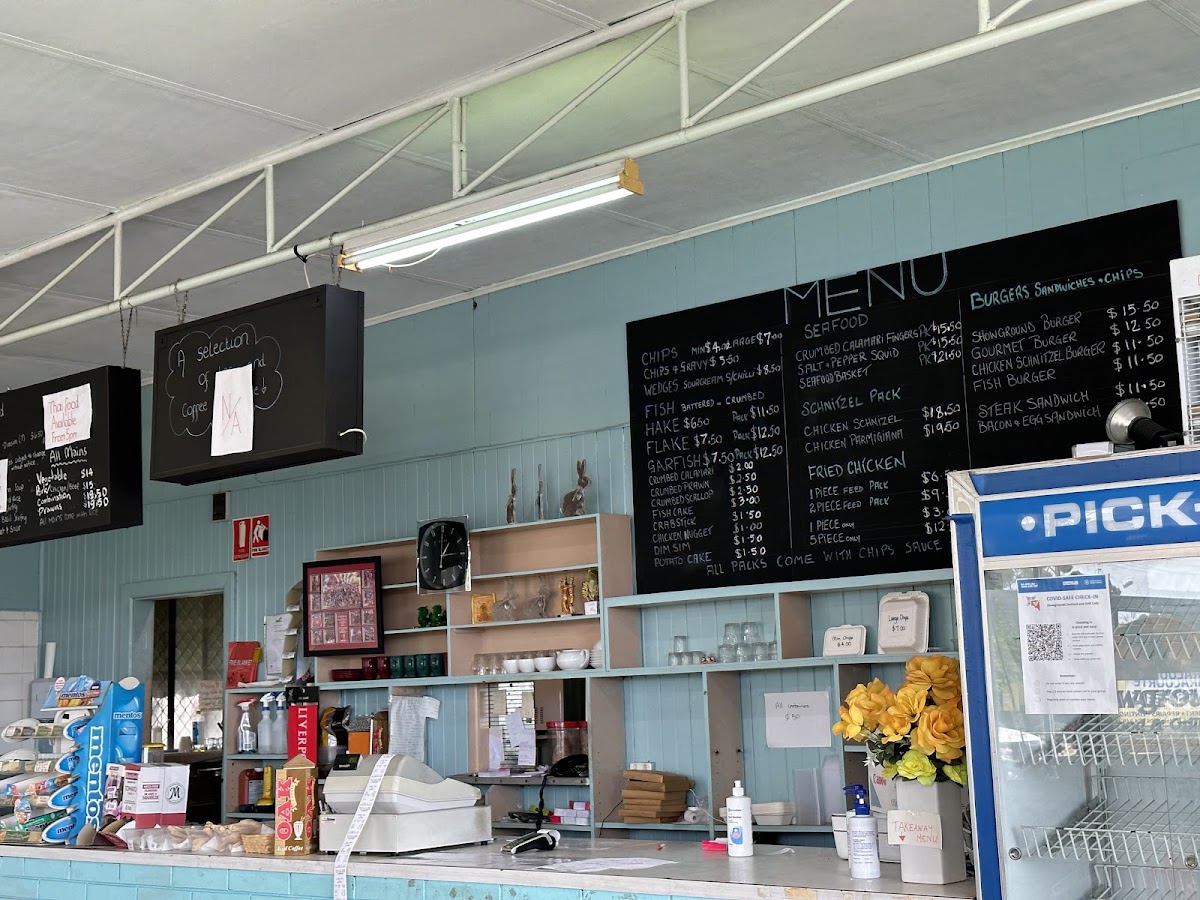 Showgrounds Cafe menu board