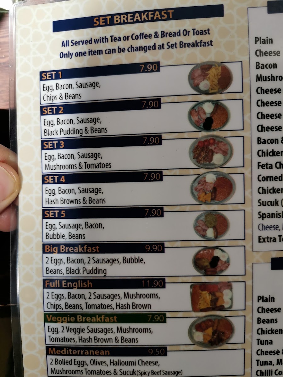 Swell Cafe menu board