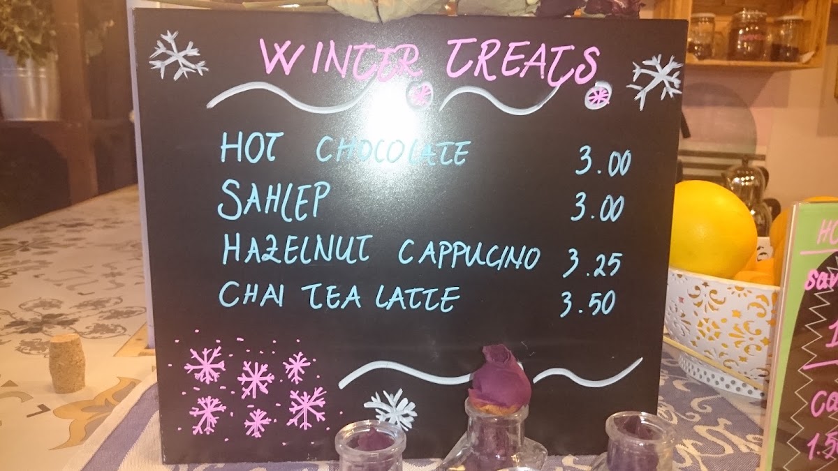 Sade Cafe Amman menu board
