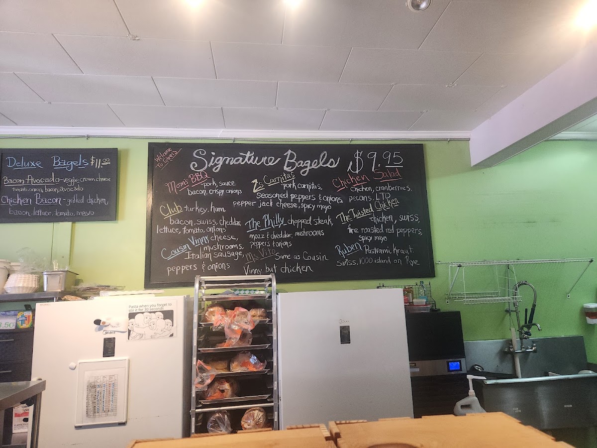 Ghetti's Cafe menu board