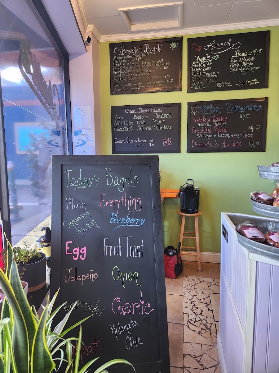 Ghetti's Cafe menu board