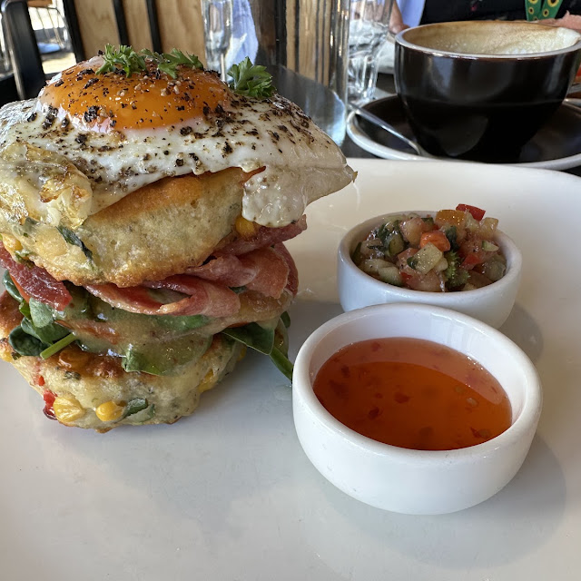Corn Fritter Stack
