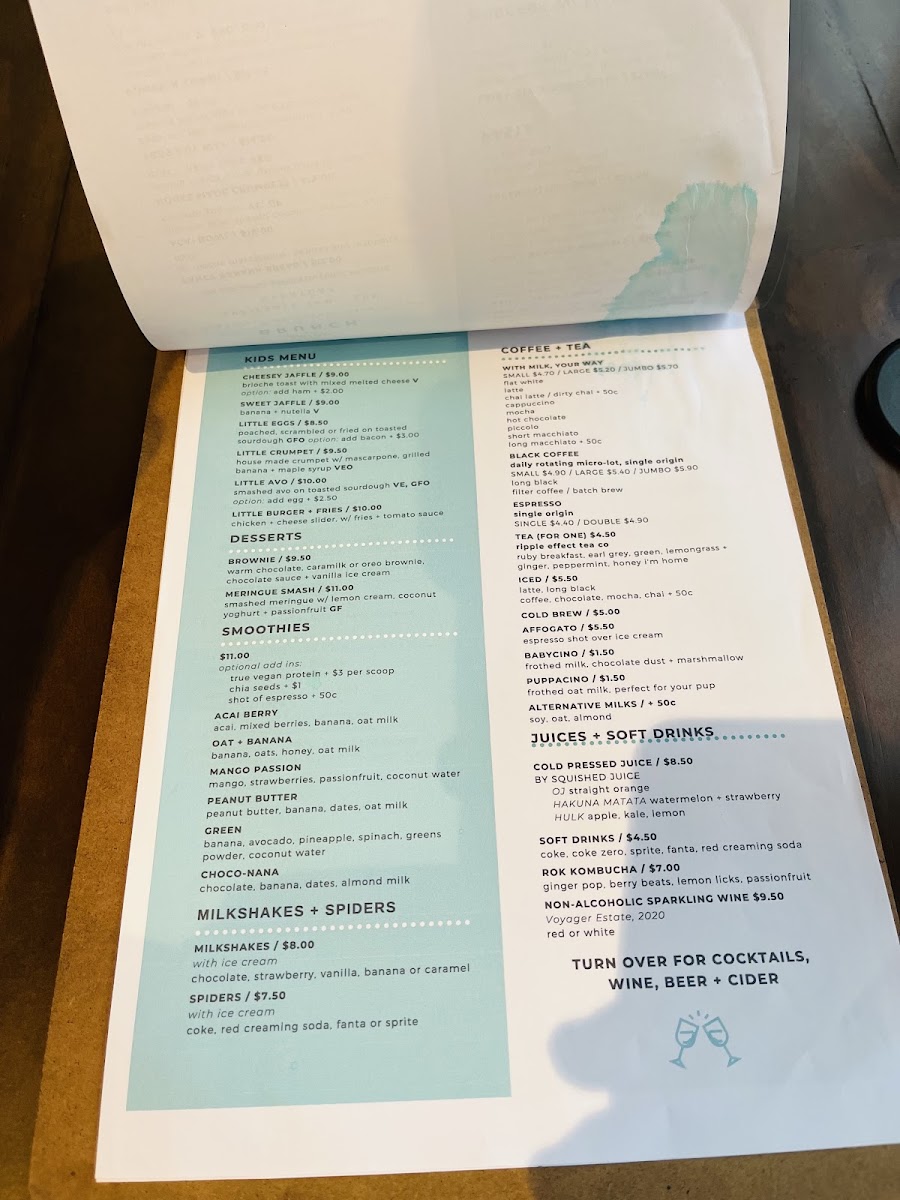 Little Laika menu board