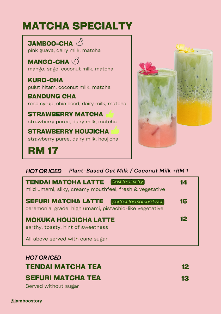 Jamboo menu board