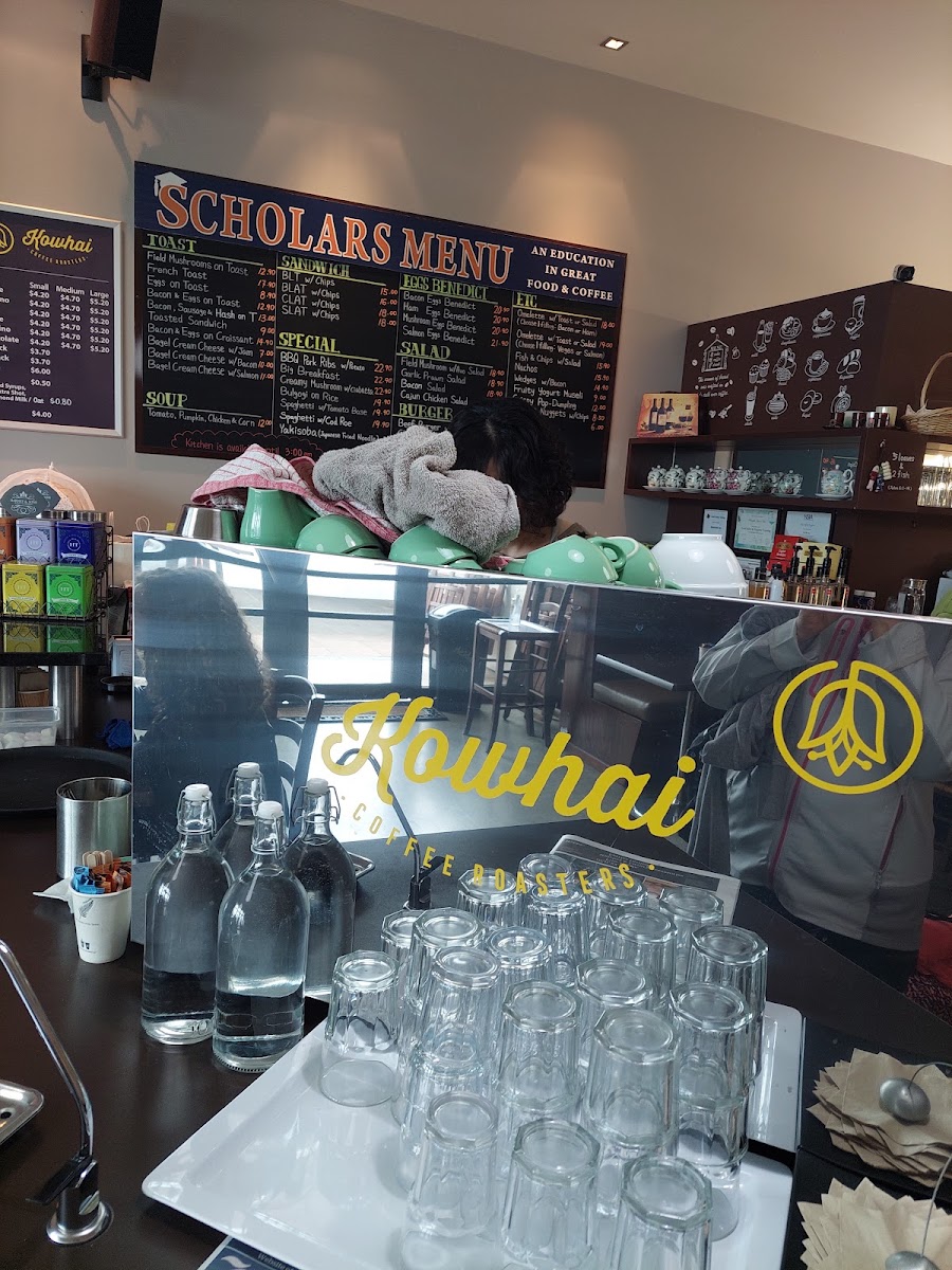 Scholars Cafe menu board