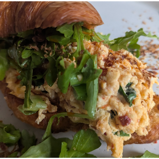 Hot Honey Halloumi & Avocado Croissant V