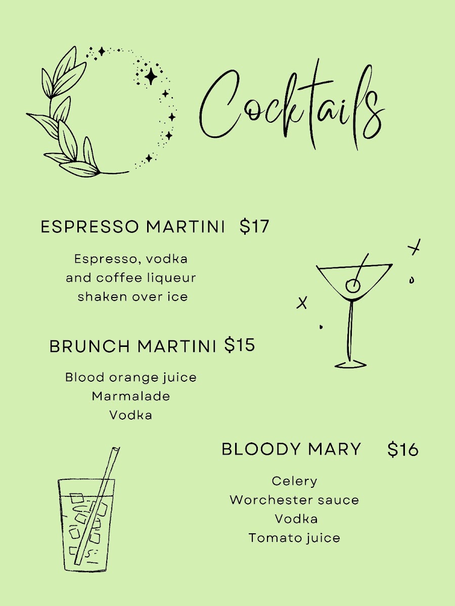 Boon Wurrung Cafe menu board
