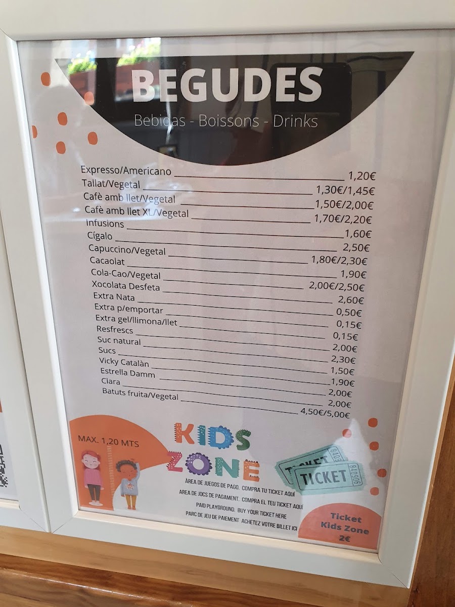 Family Room menu board