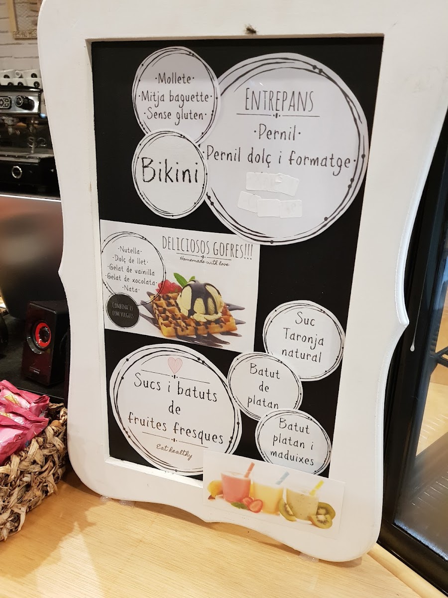 Family Room menu board