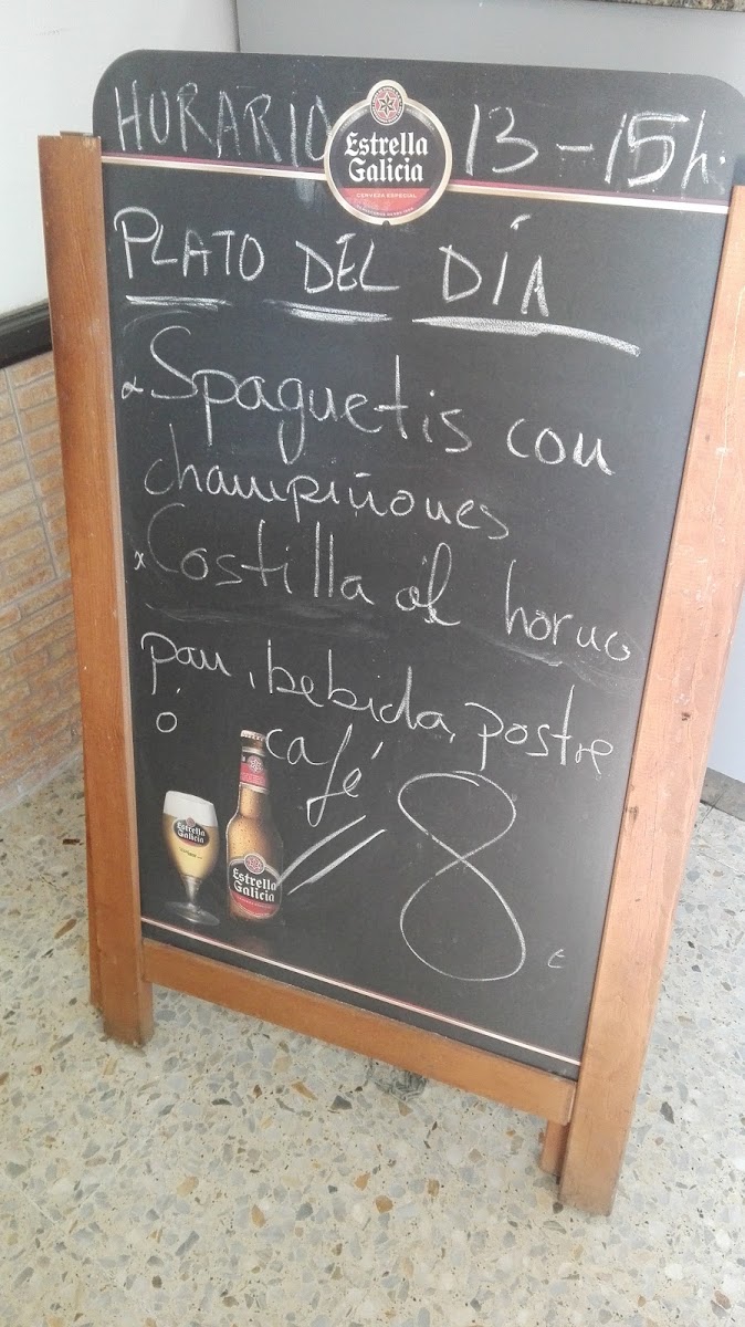 Bar Volta Da Pedra menu board
