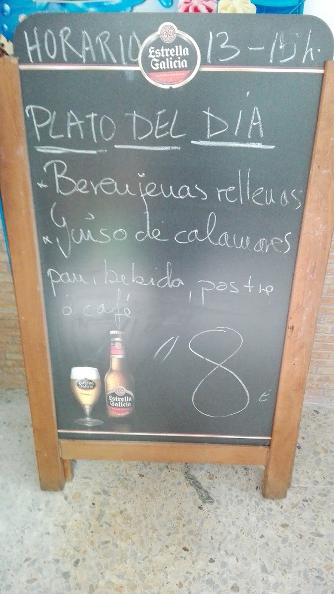 Bar Volta Da Pedra menu board
