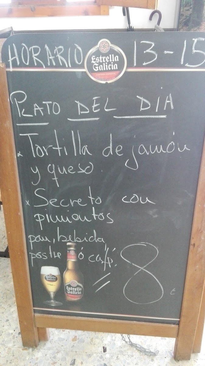 Bar Volta Da Pedra menu board