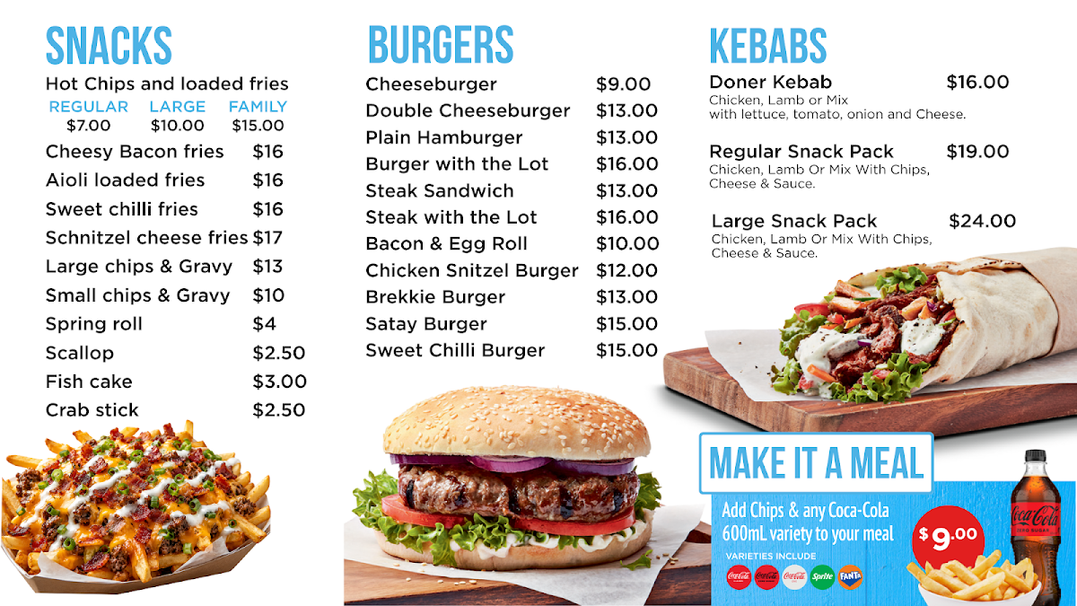 WEST WYALONG Paragon Cafe menu board