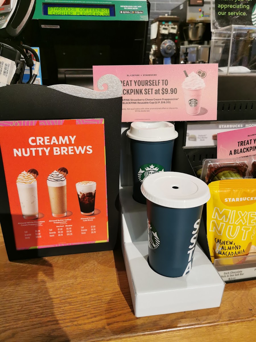 Starbucks Centrepoint menu board