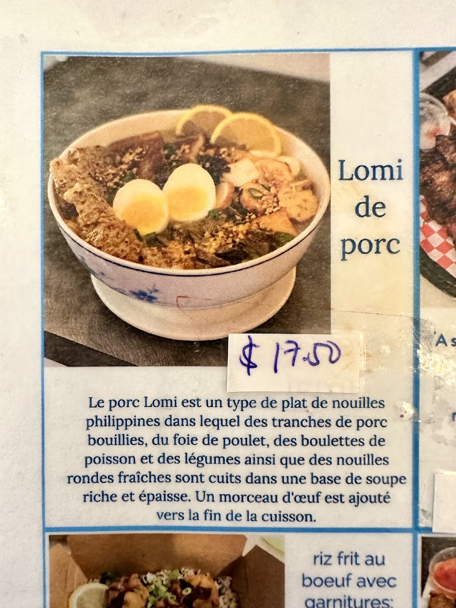 Jr's Café menu board